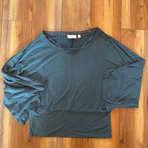 Anthropologie Deletta teal slouchy tee